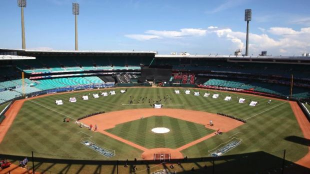 The hallowed turf of the SCG ready for a taste of America's pastime