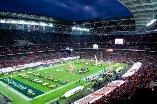 Wembley Stadium welcoming the Denver Broncos and the San Francisco 49ers 